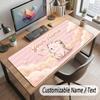 Dog Theme Customized Mouse Pad Personalized Print Name Text Desk Mat For Home Office Table Decor