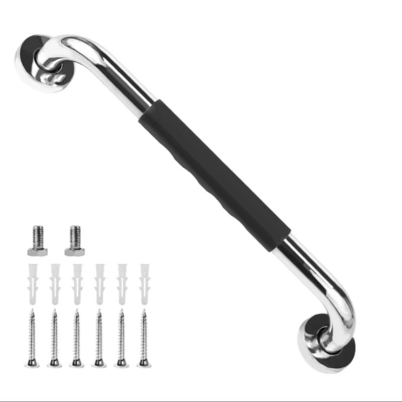 Uchwyt do toalety pod prysznic ze stali nierdzewnej/plastiku, poręcz do wanny łazienkowej, antypoślizgowy, zapobiegający upadkom dla bezpieczeństwa osób starszych, uchwyt wspierający