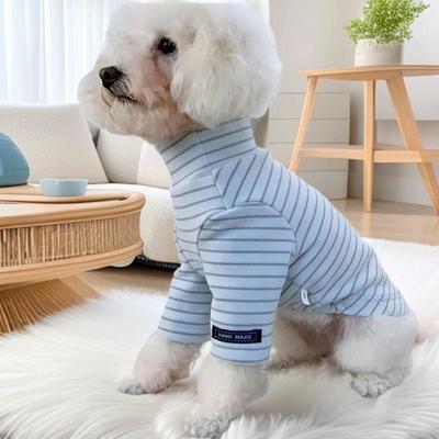 Gestreifte Basisunterwäsche im koreanischen Stil für Bichons, Teddys, Malteser Hunde & Katzen