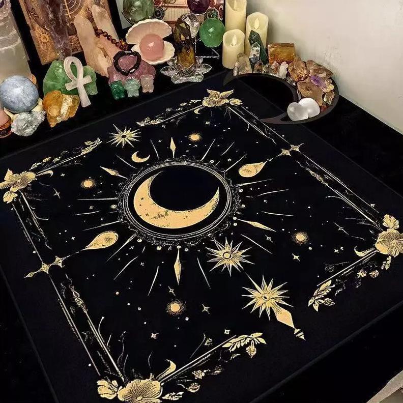 Premium Magic Constellation Pentagram Pattern Non-slip Waterproof Tablecloth