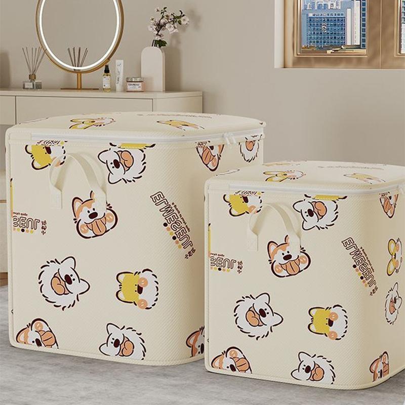 80/100/140 L Clothes Quilt Storage Bag Household Large Capacity Quilt Storage Box Wardrobe Non-Woven Clothing Moving Luggage