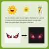 Funny Glowing Eyes Toilet Stickers Removable Bathroom Decoration Waterproof Vinyl Wall Tile Decals for Home Office