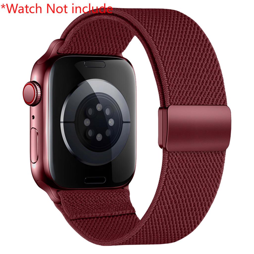 

Magnetic strap For Apple Watch bands 11 42mm 46mm 44mm 40mm 41mm 45mm 49mm Elastic bracelet iwatch Series ultra 3 2 9 8 se 3 10 Ultra 3 2 1 49mm вино красного