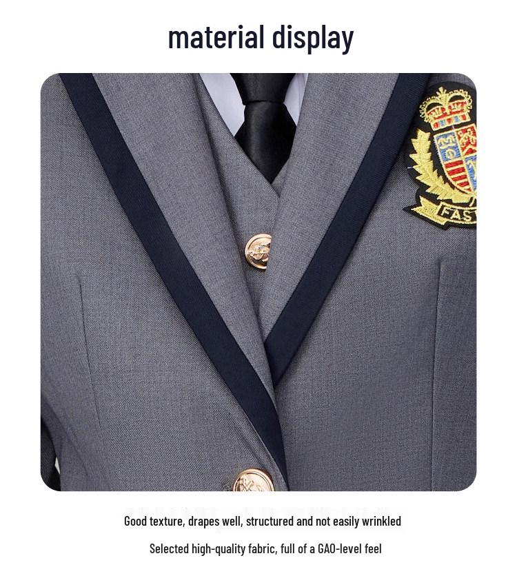2026 Spring/Autumn College-Style Professional Suit Set for Men & Women - Student JK Uniform & Workwear