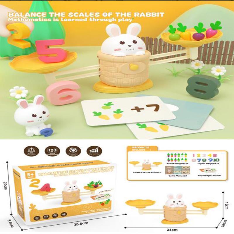 Toddler Montessori Math Toy Radish Harvest Memory Game Number Sense Scale Learning Counting Early Education Parish Teaching AID