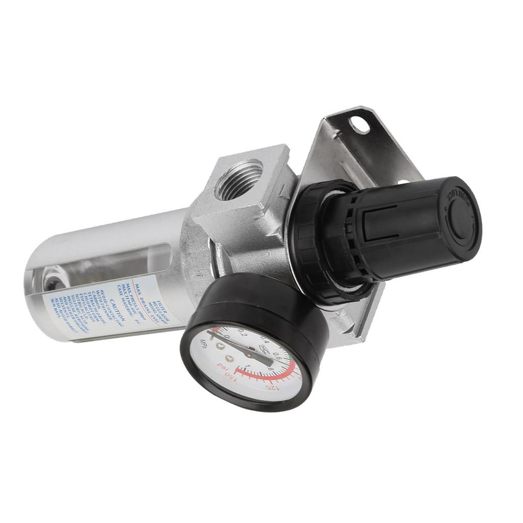 BSP 1 2 Air Compressor Moisture Water Trap Filter Regulator with Mount Connection