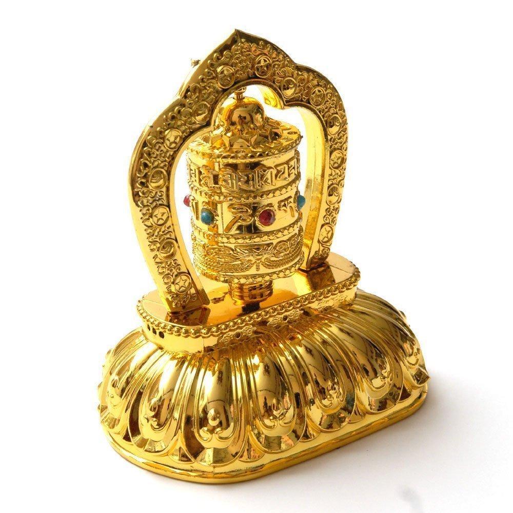 Solar Prayer Wheel, Solar Powered, Tibetan, Buddhist, Buddhist Sutra Transfer Device, Manicolo, Ritual Implement, Buddhist Altar Equipment