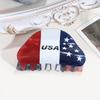 Yousheng Hair Claw Red White Blue Star Design Mini Hair Clip Independence Day Small Hair Clip Party Gatherings Patriotic Hair Accessory