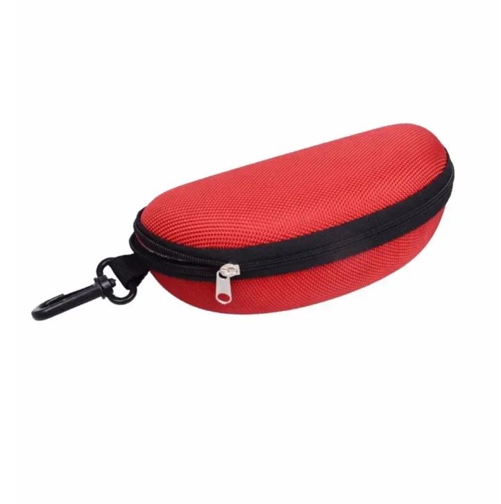 

Unisex Travel Portable EVA Zipper with Hook Eyeglasses Case Glasses Storage Box Men Women Sunglasses Reading Protector Cover красный
