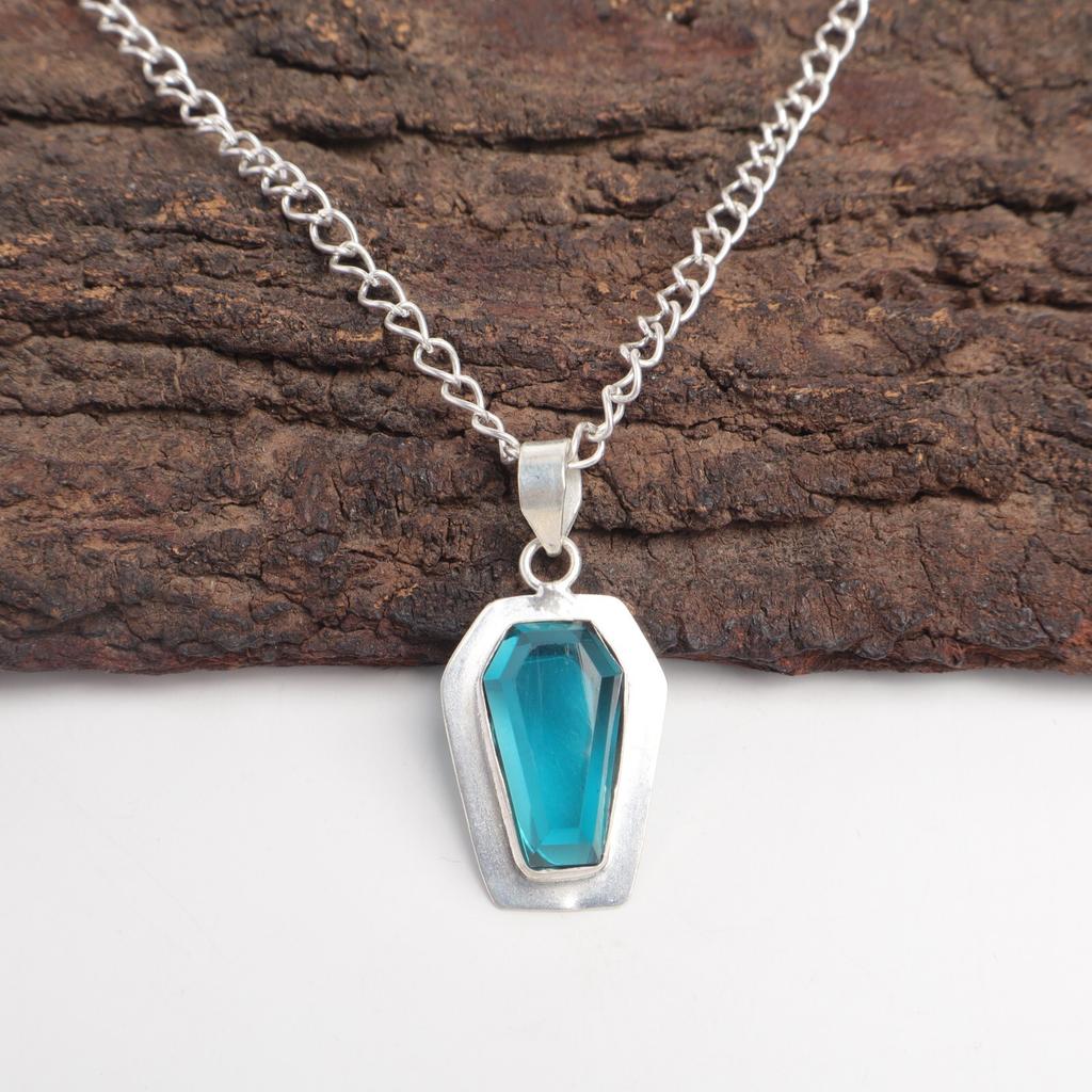 Friendship Day Deal Apatite Gemstone Sterling Silver Elegant New Pendant Jewelry PP-53-5