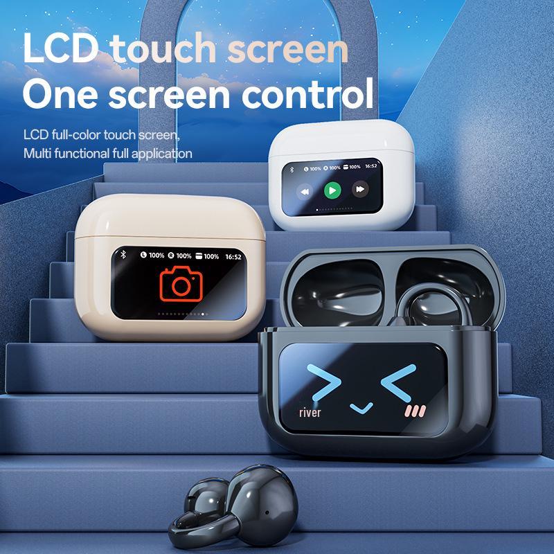 TK Bestseller Clip-on Smart Earbuds: AI Translation, Touchscreen, Bluetooth, True Wireless Sports