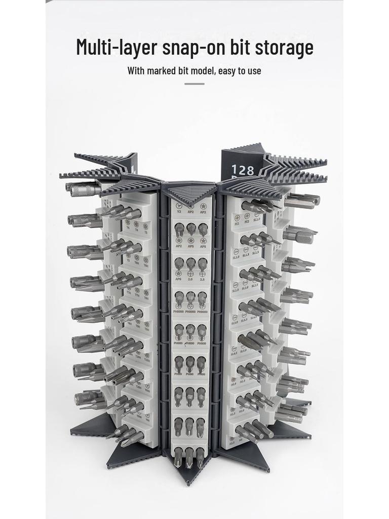 128-in-1 Precision Screwdriver Set: Multi-Function Manual Repair Tool Kit