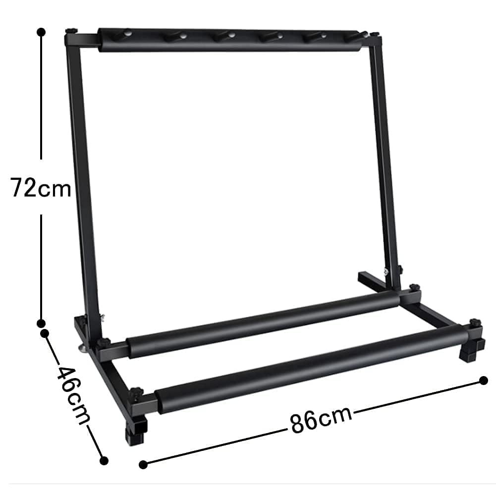 UYTON Folding Guitar Stand Protects Your Instrument from Stable and Includes Rubber Easy To Suitable for Various Situations Stable and Black 5 -