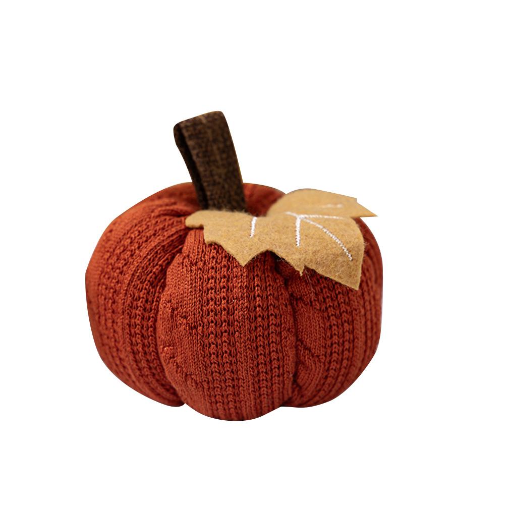 Faux Fall Decorative Crochet Pumpkins Handmade Knit Pumpkin For Thanksgiving Halloween Harvest Mantel Table Decor