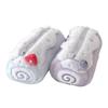 New 1PC Cream Swiss Roll Plush Pencil Case Large Capacity School Student Stationery Storage Bag