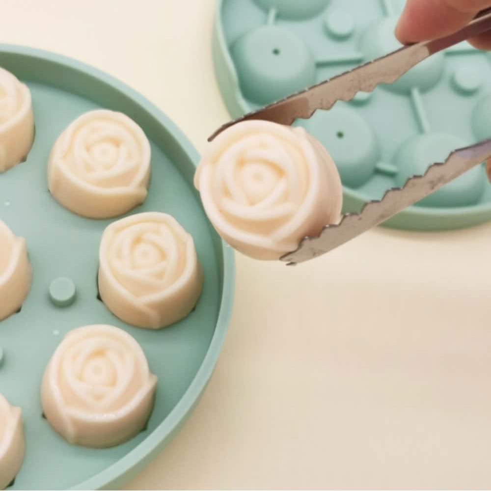 Silicone Romantic Ice Rose Mold for Whiskey Bourbon Cocktails Wine Fruit Juice