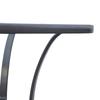Gartentisch Bistro Tisch Glastisch Sicherheitsglas+Metall Schwarz L68,5xT68,5xH84cm
