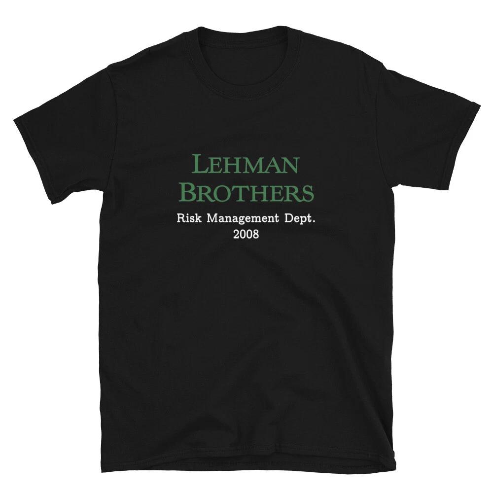 Lehman Risk Mangement Dept T- Shirt Vintage Corporate WSB Stock Trader Tee M