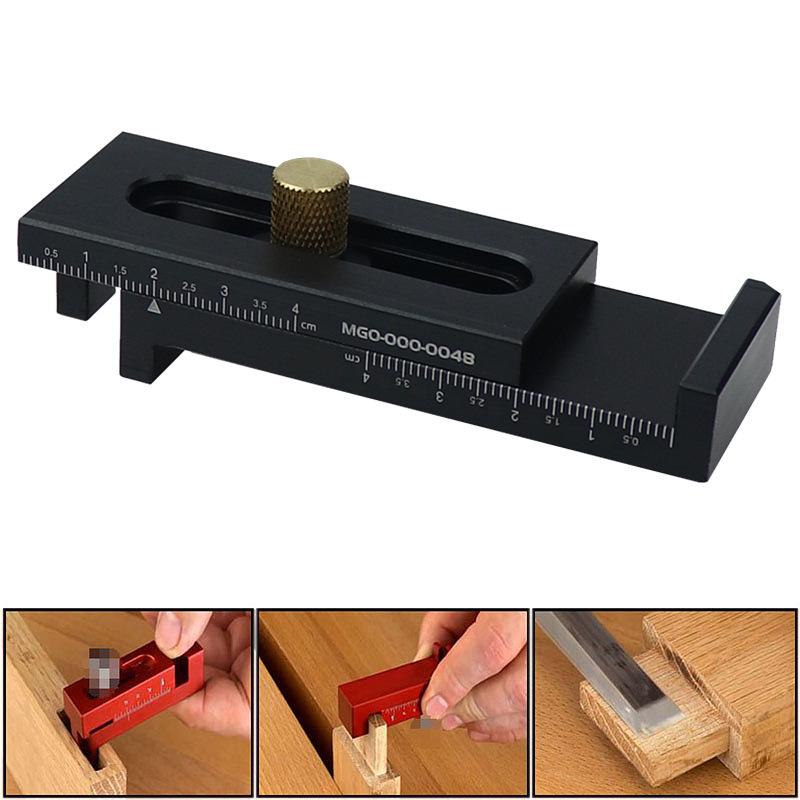 Woodworking Feeler, Mortise & Tenon Gauge, Sawtooth Ruler, Thickness & Outer Diameter Caliper, Gap & Clearance Gauge, Distance Adjuster