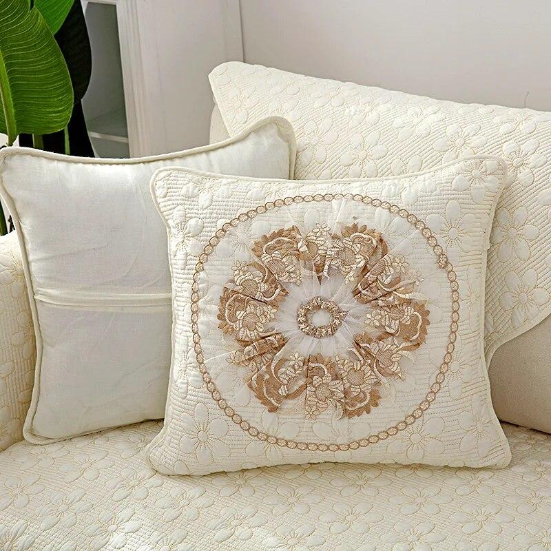Funda de sofá bordada de algodón de doble cara, funda de cojín para sofá de cuatro estaciones, funda de sofá de esquina moderna para sala de estar, funda de reposabrazos, toalla