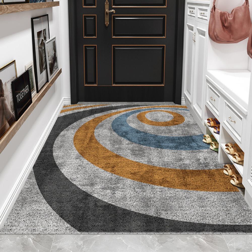 Simple Entry Can Be Cut Silk Ring Floor Mat Carpet Household Entrance Wear-resistant Pvc Mat