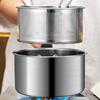 Stainless Steel Deep Frying Pot Tempura Fries Fryer With Strainer Chicken Fried Pan Kitchen Cooking Tool Fritadeira Oil Filter