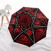 Red Star Mandala Wall Art: Unique Decor for Any SpaceUmbrella, Portable 3-Fold Umbrella for Men & Women,Christmas Gift ES132