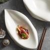 Irregular Leaf Shaped Ceramic Dinner Plate Fruit Dish Salad Bowl Sashimi Plates Western Food Plate Serving Plates Soup Bowl Tray