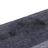 Foldable Premium Dark Gray Felt Storage Box Large Organizer Car Trunk Boot Auto Parts Anti Slip Home Office Durable Tool Box