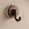 Wood Grain Suction Cup Hook, Door Hook, Bathroom Hook, Sturdy Load-bearing, Seamless Hook, Home Decoration