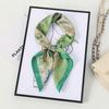 71 Flower polka dot simulation silk scarf neck small square scarf Korean atmosphere sunscreen scarf advanced sense