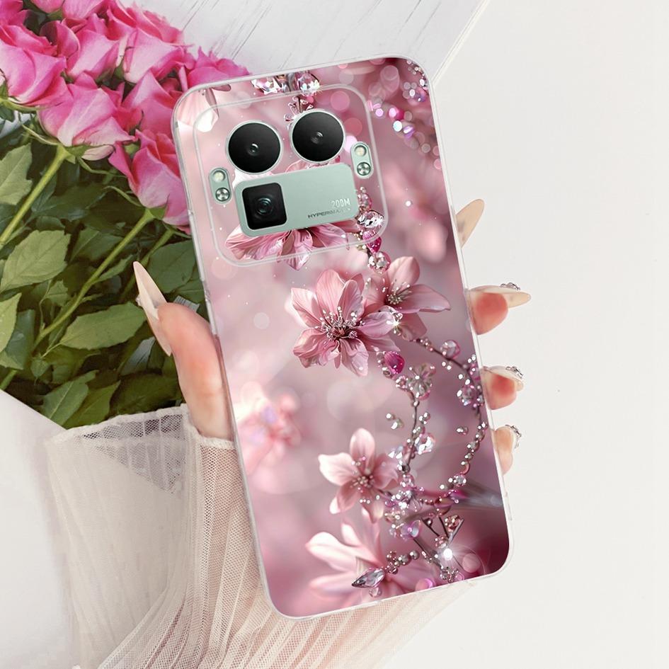 For Realme GT8 Pro 2025 Case RMX5210 Popular Flower Bowknot Soft Slim Silicone Back Cover For Realme GT 8 GT8 RealmeGT8 5G Coque