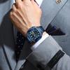 Top Luxury Brand Male Watch Waterproof Luminous Date Week Quartz Men's Watches Stainless Steel Fashion Square Men Watch