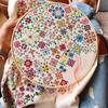 A Flower A Day Embroidery Stitches Practice Kit with Stamped Embroidery Patterns DIY Floral Embroidery Kit for Adults Beginners