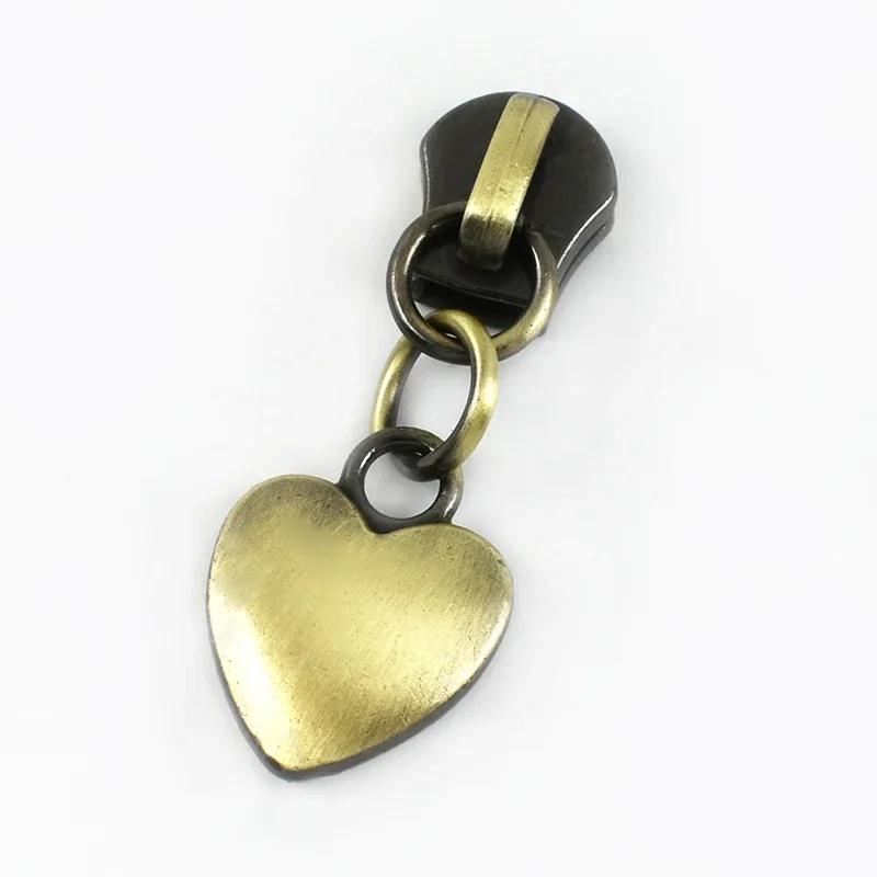 5/10/20Pcs Meetee 5# Zipper Slider for Metal Zips Handbag Purse Zippers Puller Head Jacket Replace Zip Closure Repair Accessory