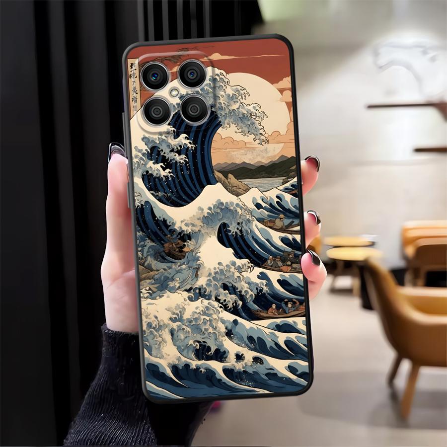 Cartoon Wave Case for Honor Magic5Lite X6 X5b X8 200 400 Lite 8X 90 X9a 70 X7 Funda Phone Cover