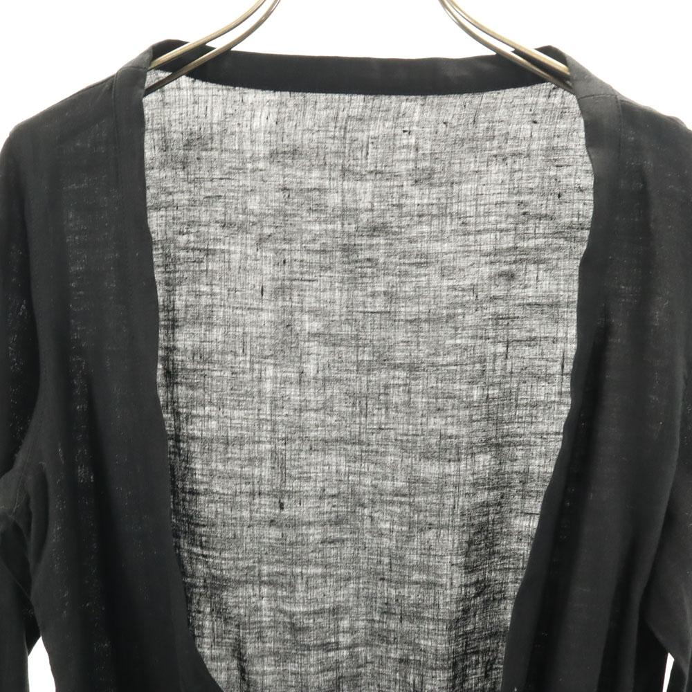 LIMI Feu Linen Long Sleeve Kashcourt Cardigan S Black Women Used