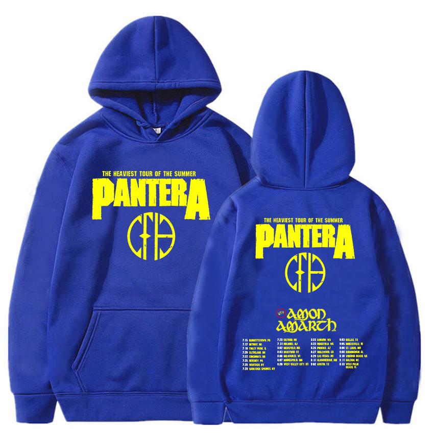 Pantera Heaviest Tour of The Summer 2025 Hoodies Long Sleeve Grunge Fashion Sweatshirts Unisex Streetwear Men Print Top