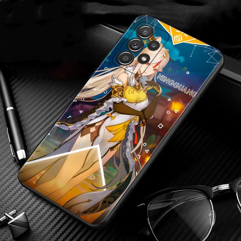 Etui na Samsung Galaxy A51 A12 A21s A71 A52 A31 A32 A02s A72 A11 A41 A22 A01 A51 5G A02 F42 Okładka Gra Genshin Impact Dziewczyna
