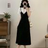 Plus Size Slimming Faux Two-Piece Long Dress - 2026 Summer Collection