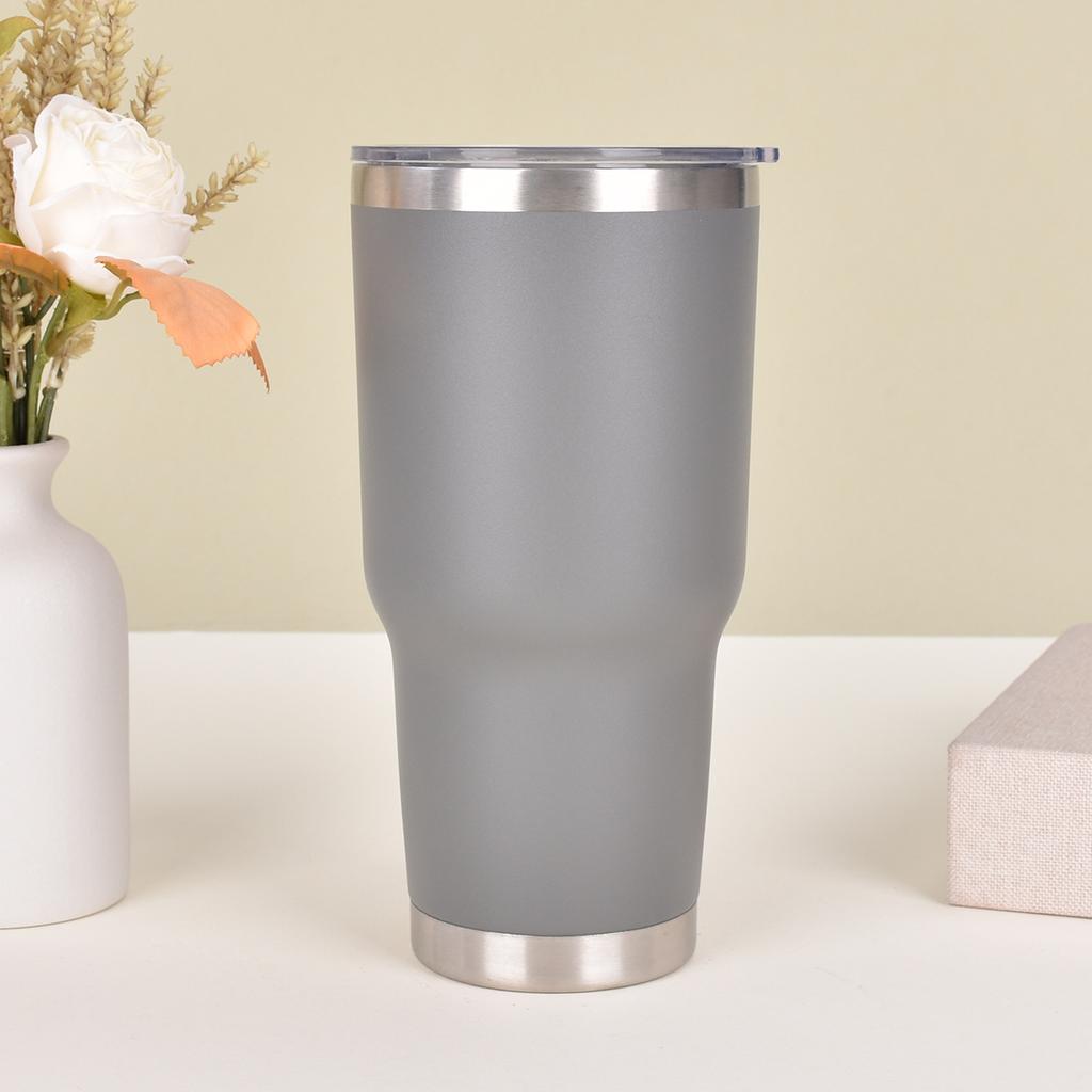 Steel Spray Car Mug Outdoor Portable Big Cap Thermos Cup Big Cap Accompanying Ice Bully Drinking Cup Durable Durable Useful