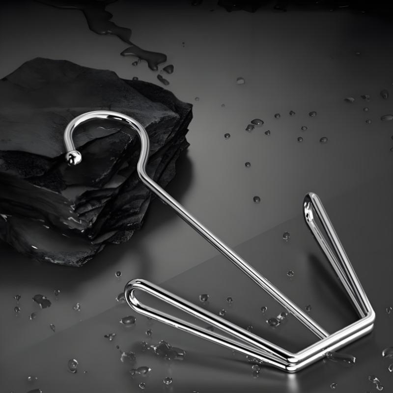 1/4Pcs Stainless Steel U-Shaped Shoe Drying Rack, Windproof, Quick-Dry, Space-Saving Wall-Mounted Hooks For Outdoor & Indoor Use