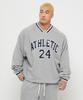 Laebseuonlaebseu Athletic Raglan Oversized Sweatshirt 2 Colors