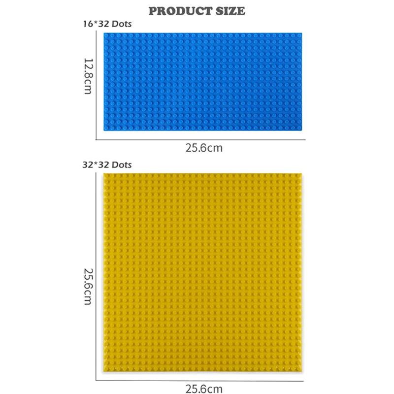 Classic Base Plates Plastic Bricks Single-sided Dots City Blocks Baseplate Parts Board Toys Kids Gifts PCS 32X32 DIY 4 16 32 Kid Friendly Entertaining