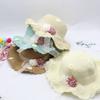 Girls Sun Hat Flower Resort Beach Hat Wavy Edge Straw Hat + Bag Sun Hat Children'S Fairy Hat
