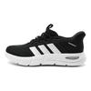 Adidas Cloudfoam Cushioning Breathable Lightweight Low top Walking Shoes Unisex Black White KJ5916