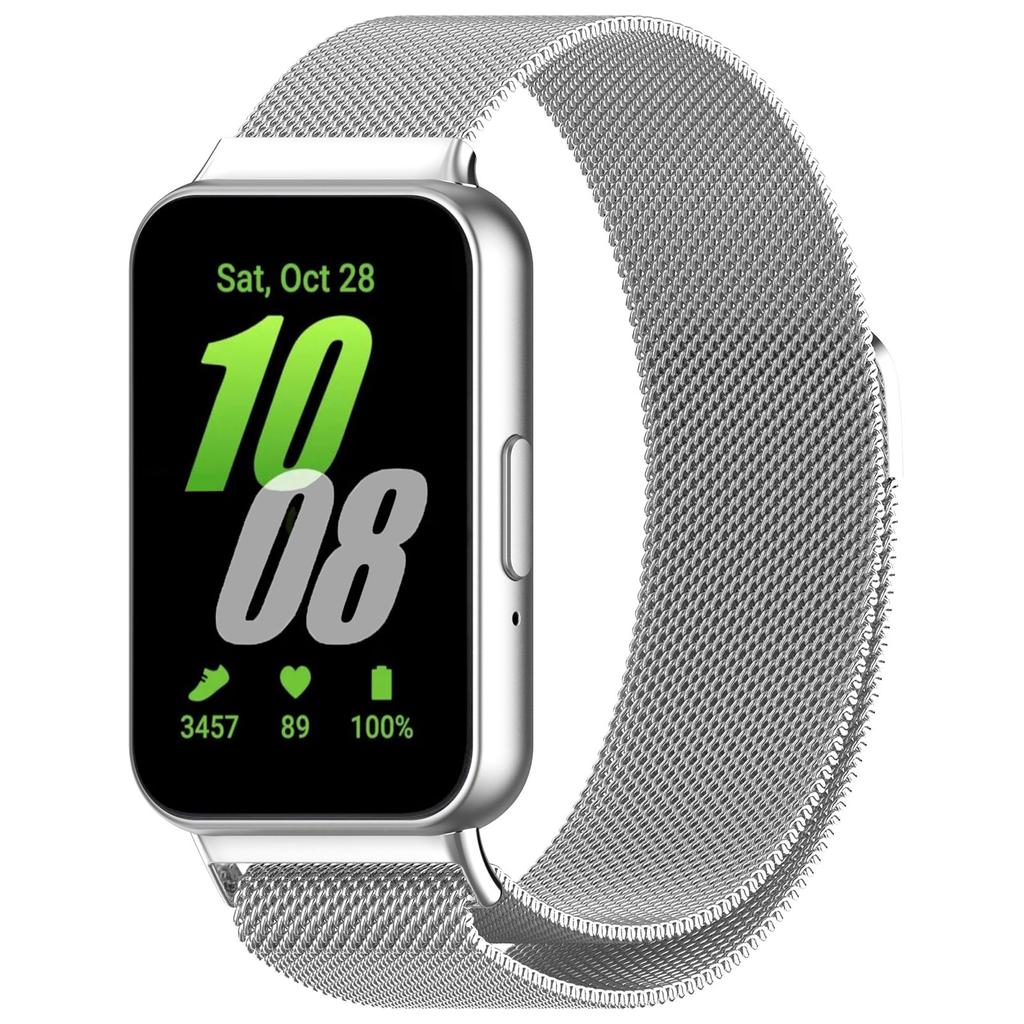 Cinturino Milanese per Samsung Galaxy Fit 3 Accessori Cintura in Metallo Acciaio Inossidabile Braccialetto Correa Magnetico Cinturino Galaxy Fit3