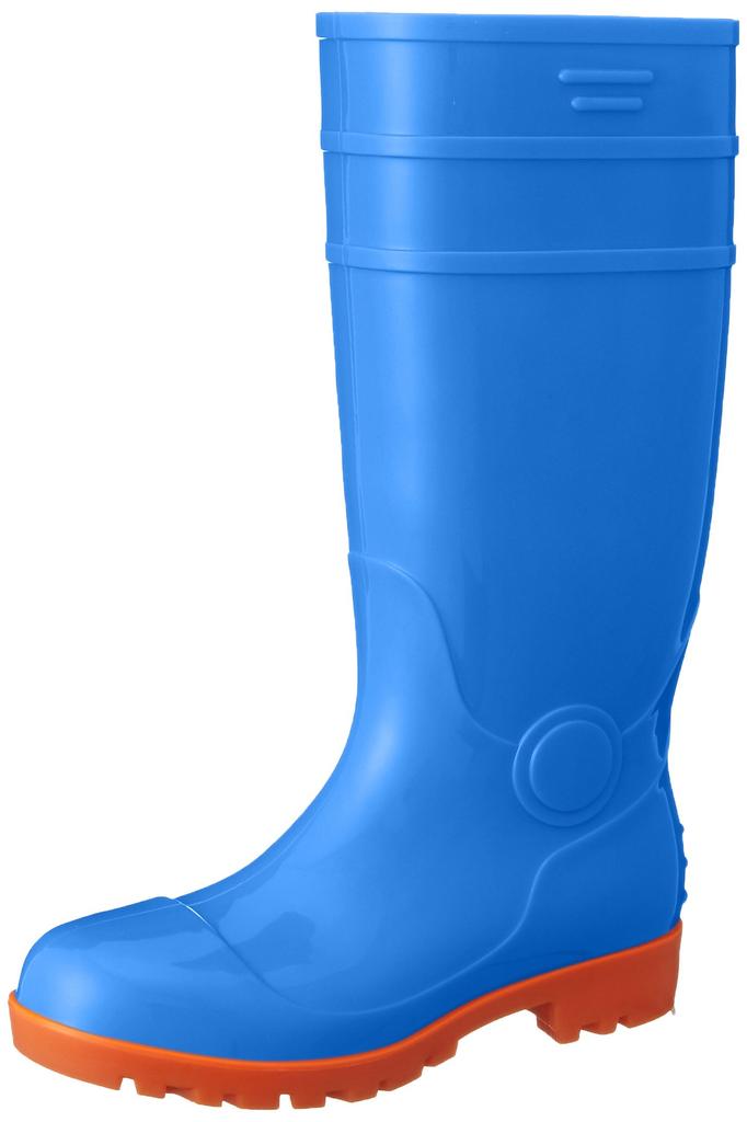 Fujitebukuro Safety Size Available In 3 Long with Toe Cap Men's Boots, 8894, Blue, 28.0cm, Colors, Oil-Resistant, PVC,