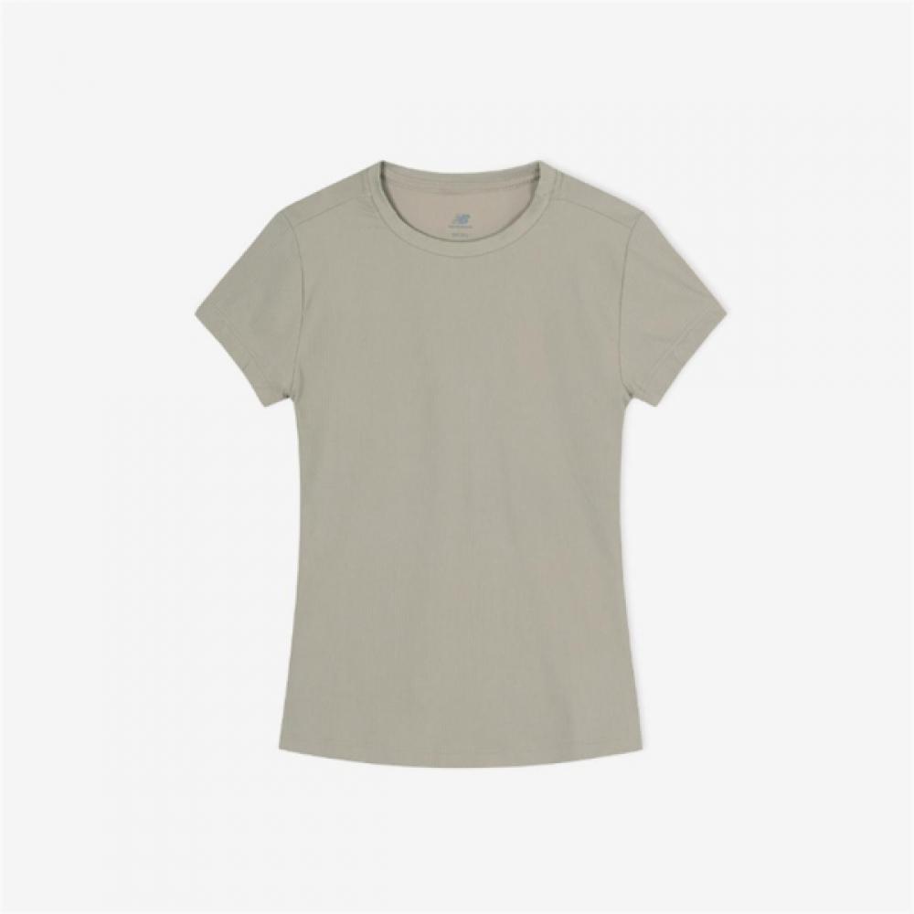 

New Balance Женская футболка с рубчиком, с коротким рукавом B1 Nbnef3v812 NBNEF3V812 37/S