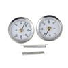 Efficient Temperature Measurement with Stainless Steel Tube Thermometer Set 2 Pack Attaches Quickly to Standard Pipes